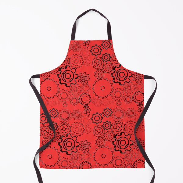 Item preview, Mechanical Gears Pattern - Red Steampunk Industrial Design designed and sold by VAGABOND12.