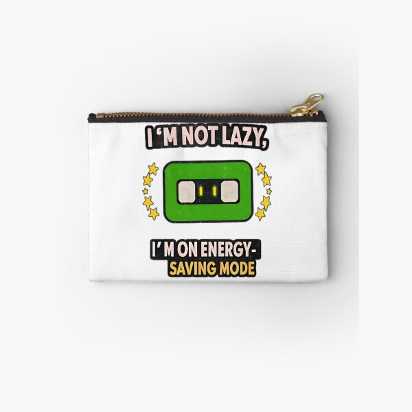 Item preview, Funny Energy Saving Mode Battery Illustration T-Shirt designed and sold by MrHroy.
