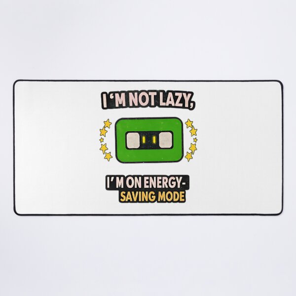 Item preview, Funny Energy Saving Mode Battery Illustration T-Shirt designed and sold by MrHroy.