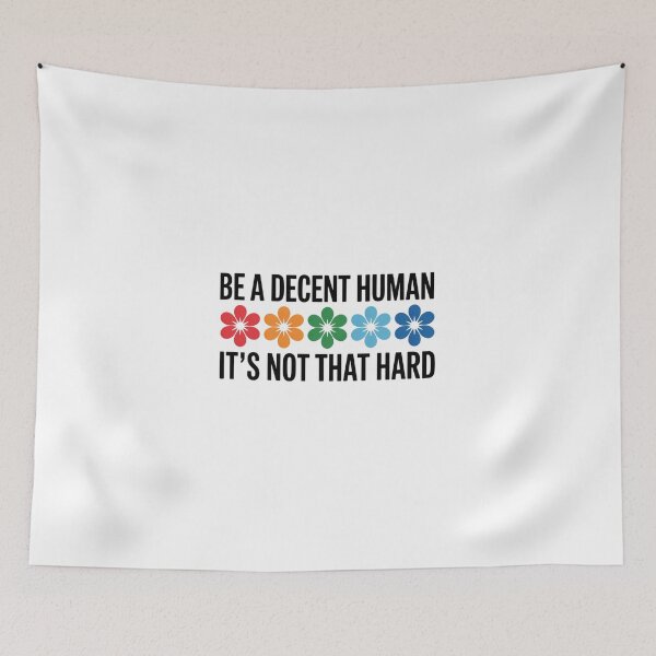Item preview, Lgbt Heart Retro Be A Decent Human It'S Not That Hard designed and sold by ChristopStano.