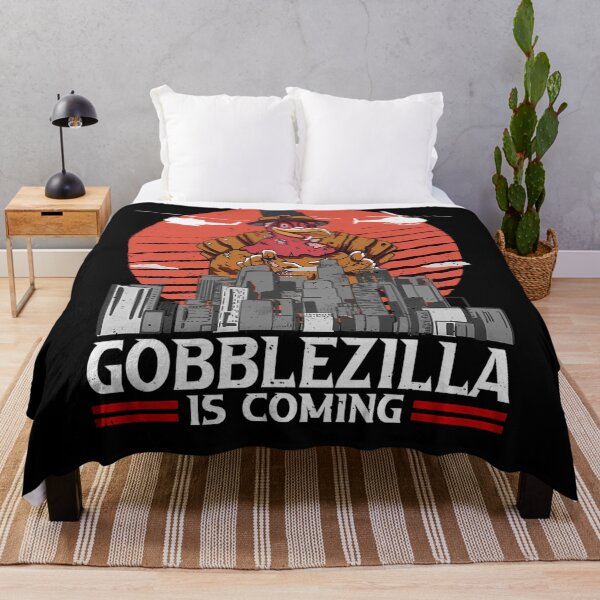Item preview, Funny Thanksgiving Gobblezilla Quote Style Happy Retro Humor designed and sold by nguyenconguan80.