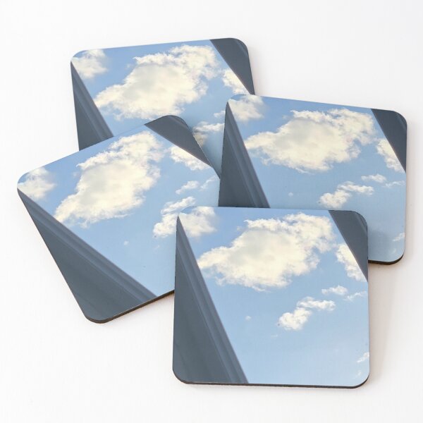 Item preview, Blue Sky White Clouds Window View - Minimalist Architecture Photography designed and sold by VAGABOND12.