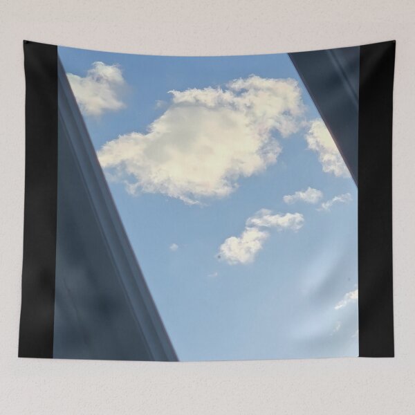 Item preview, Blue Sky White Clouds Window View - Minimalist Architecture Photography designed and sold by VAGABOND12.