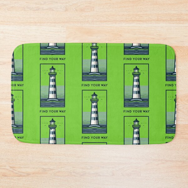 Item preview, "Minimalist Lighthouse on Rocky Island" designed and sold by Dogandesighn.