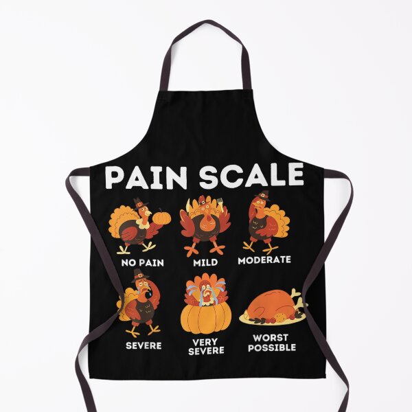 Item preview, Hilarious Turkey Pain Scale from No Pain to Worst Possible Roast Dinner designed and sold by GalenoHenley.