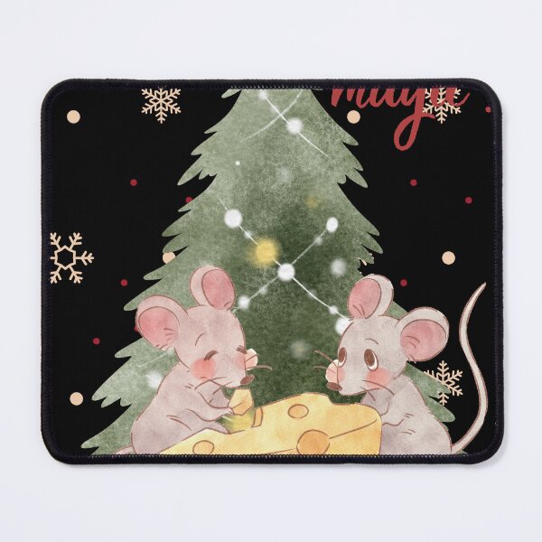 Item preview, The mice 's Christmas magic, cute holiday mice with cheese and tree designed and sold by MegiSmile.
