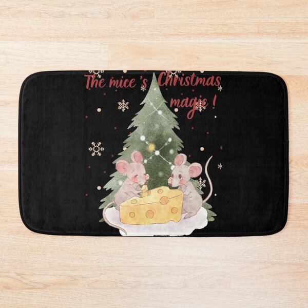 Item preview, The mice 's Christmas magic, cute holiday mice with cheese and tree designed and sold by MegiSmile.