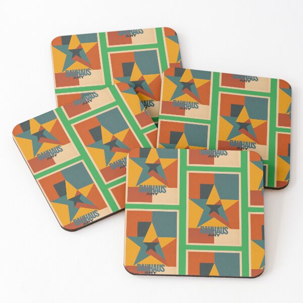 Item preview, BAUHAUS ART COLORFUL POSTER WITH A STYLIZED STAR designed and sold by infinitearte.