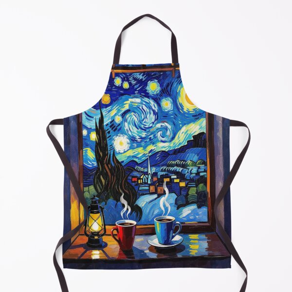 Item preview, Starry Night & Cozy Cups - Van Gogh vibes meet warm light and autumnal tranquility designed and sold by FotoworldEdel.