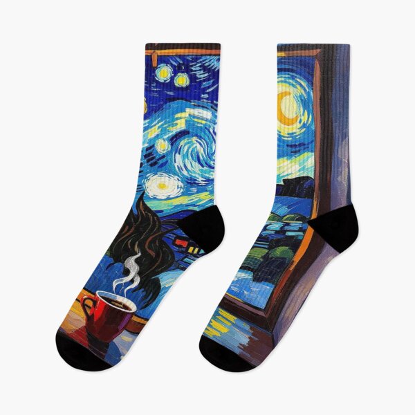 Item preview, Starry Night & Cozy Cups - Van Gogh vibes meet warm light and autumnal tranquility designed and sold by FotoworldEdel.