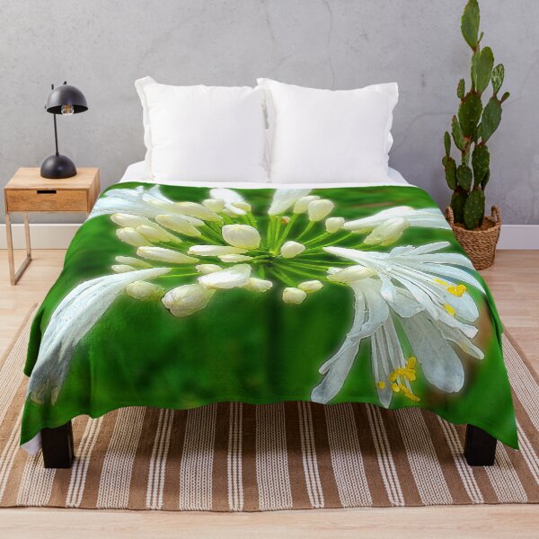 Item preview, White agapanthus designed and sold by missmoneypenny.