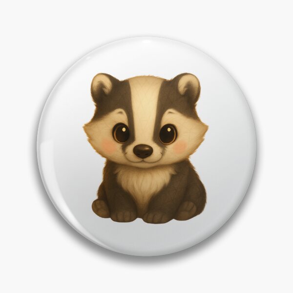 Item preview, Cute Baby Badger Sitting designed and sold by GeoWild Designs.