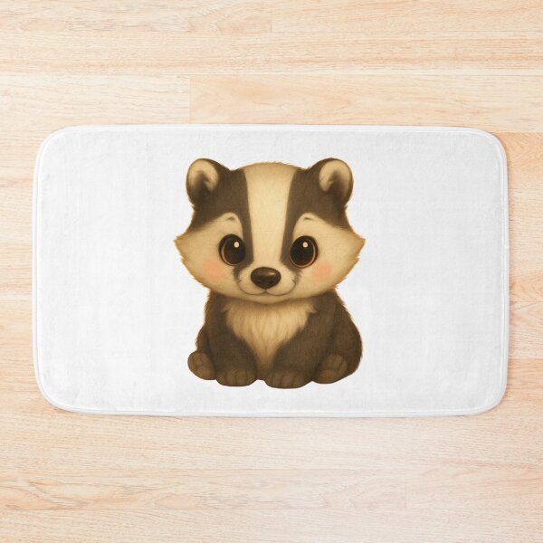Item preview, Cute Baby Badger Sitting designed and sold by GeoWild Designs.