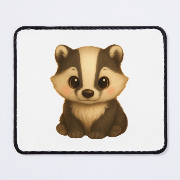 Item preview, Cute Baby Badger Sitting designed and sold by GeoWild Designs.