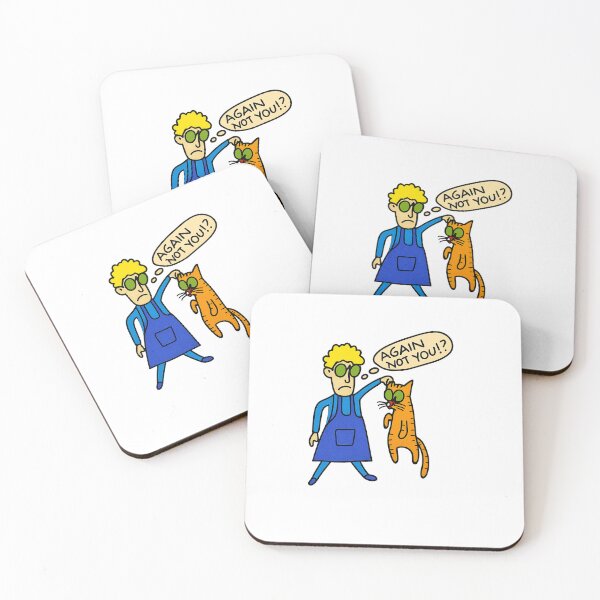Item preview, Cute Orange Cat in Trouble – Cartoon Moment designed and sold by YokoByIngoErno.