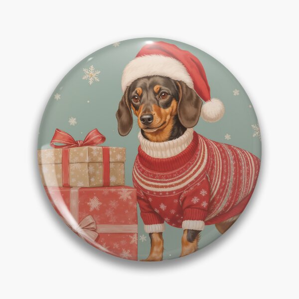 Item preview, Cute Little Dachshund: Merry Christmas! designed and sold by store52.