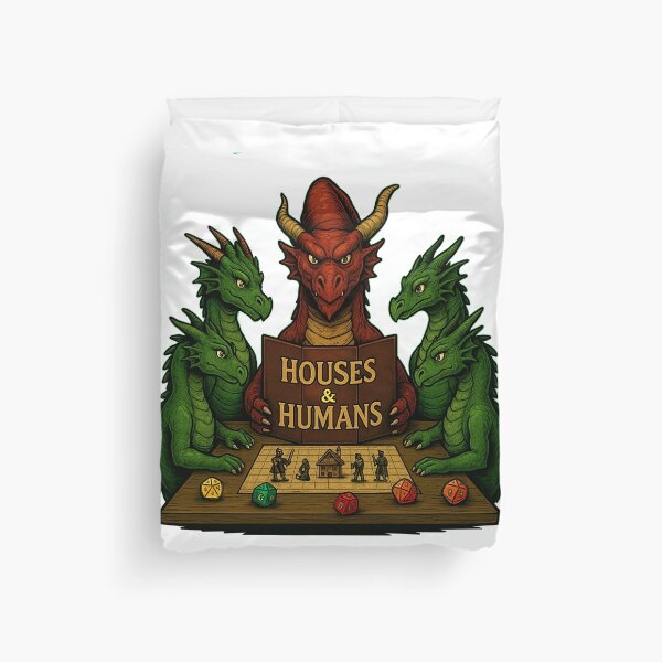 Artikelvorschau, Häuser & Menschen Drachen DM – DND Drachen Dungeon Master Tabletop Shirt T-Shirt entworfen und verkauft von darkalchemyltd.