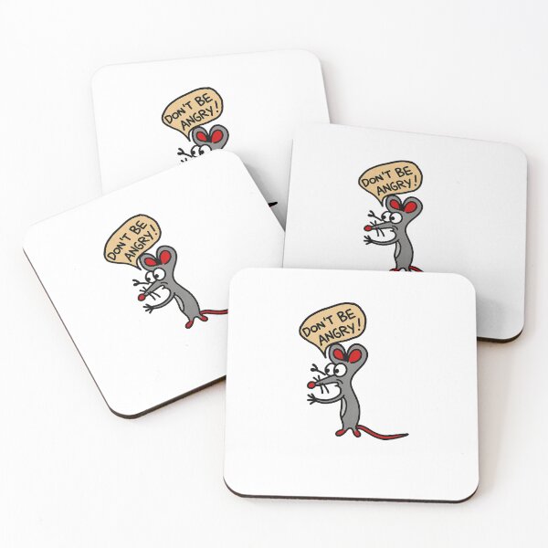 Item preview, Funny Hand-Drawn Mouse – Don’t Be Angry Speech Bubble designed and sold by YokoByIngoErno.