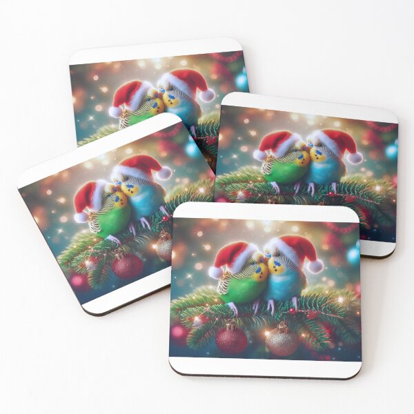 Item preview, Budgie Christmas designed and sold by Krys Bailey.