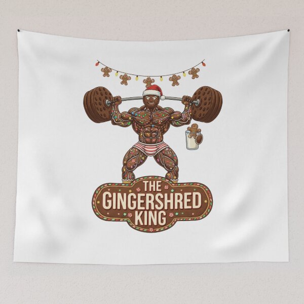 Item preview, Funny Gingershred Bodybuilding Gym Christmas designed and sold by MIMSCorneR.