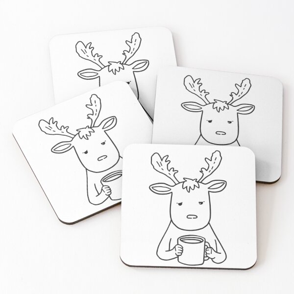 Item preview, Tired Reindeer With a Cofee Break designed and sold by dainea.