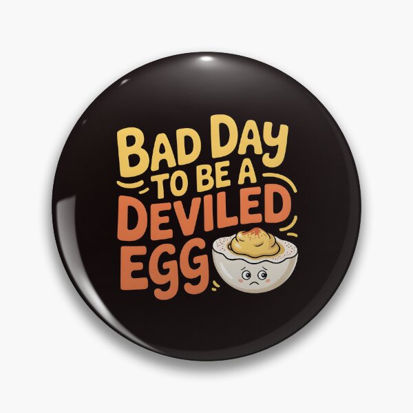 Item preview, Bad Day to Be a Deviled Egg – Funny Thanksgiving Dinner Design designed and sold by Redgiant87x.