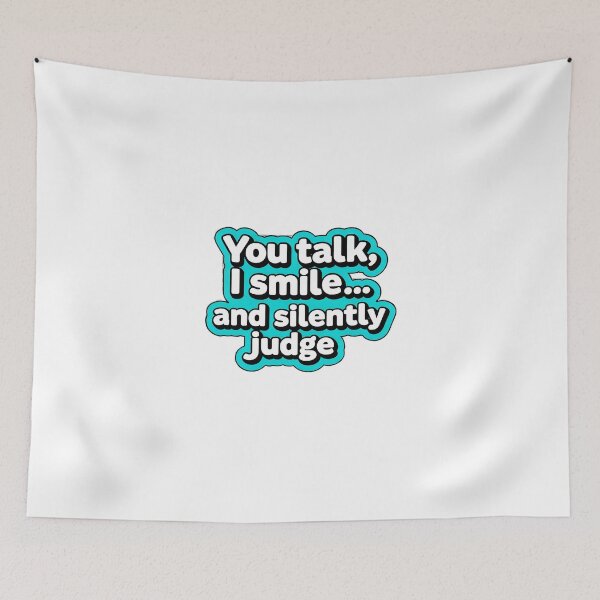 Item preview, Silently Judge Cartoon Sticker designed and sold by FlowGrafik.