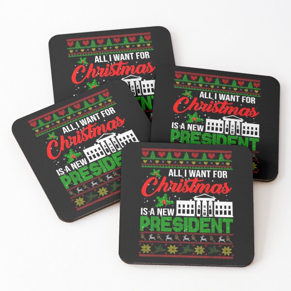 Item preview, All I Want For Christmas Is A New President Xmas Sweater designed and sold by moabeArtistic.