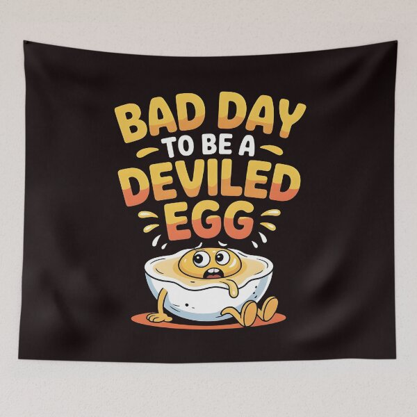 Item preview, Bad Day to Be a Deviled Egg – Thanksgiving Humor for Food Lovers designed and sold by Redgiant87x.