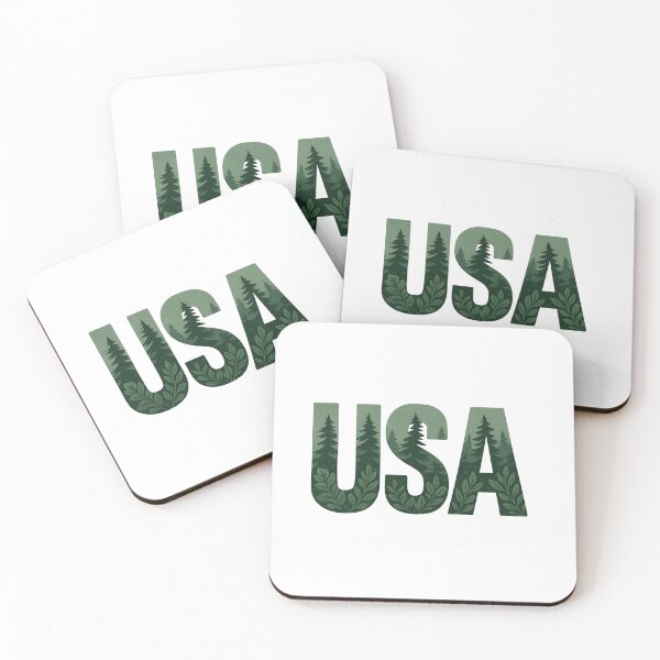 Item preview, USA Forest Silhouette Typography designed and sold by SassyArtistry.