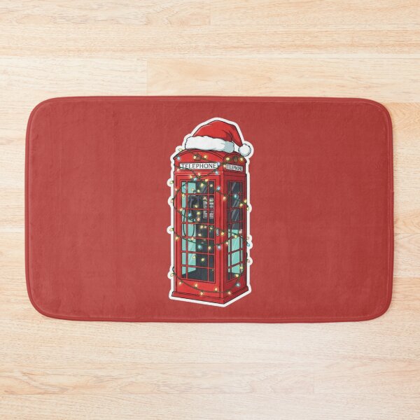 Item preview, Iconic London Red Phone Booth Christmas Lights & Santa Hat designed and sold by Searching ideas.