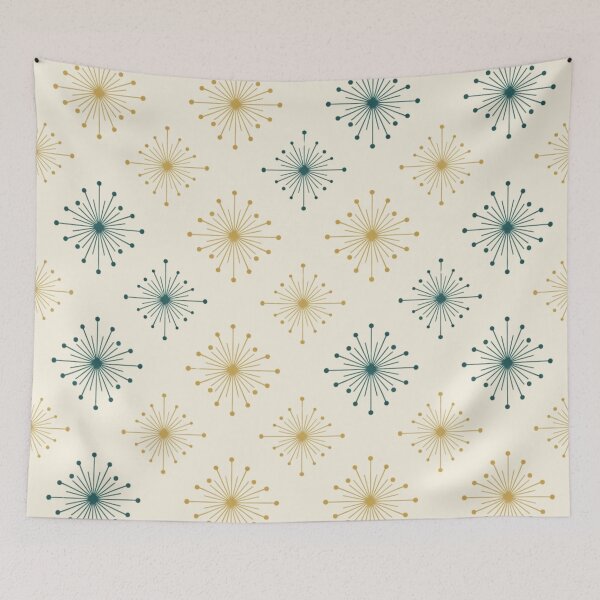 Item preview, Retro Starburst Pattern Mid-Century Vibe designed and sold by 0606PM.