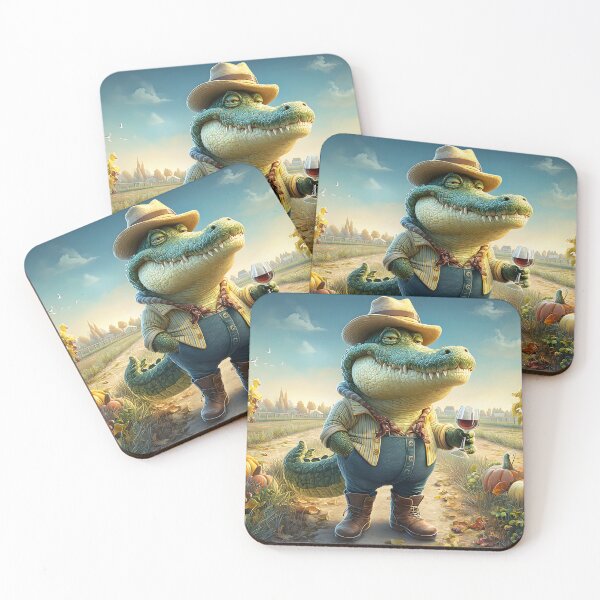 Item preview, Charming Gator Winemaker in a Vineyard Landscape designed and sold by Artessie.
