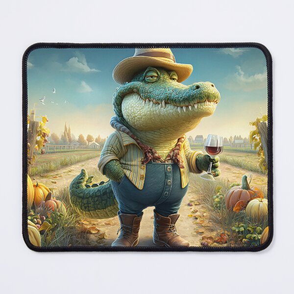 Item preview, Charming Gator Winemaker in a Vineyard Landscape designed and sold by Artessie.