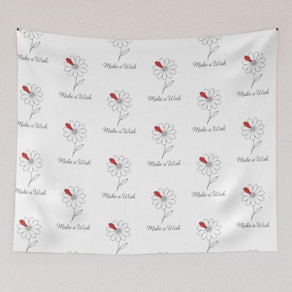 Item preview, Make a Wish – Minimalist flower with red petal, wish flower designed and sold by MrsMimpi.