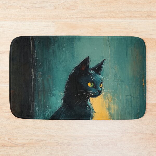 Item preview, Yellow-Eyed Feline in Moody Brushwork designed and sold by CuongArtLab.