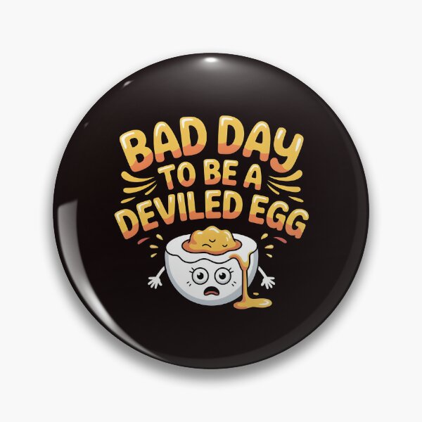 Item preview, Bad Day to Be a Deviled Egg – Funny Holiday Food Pun designed and sold by Redgiant87x.