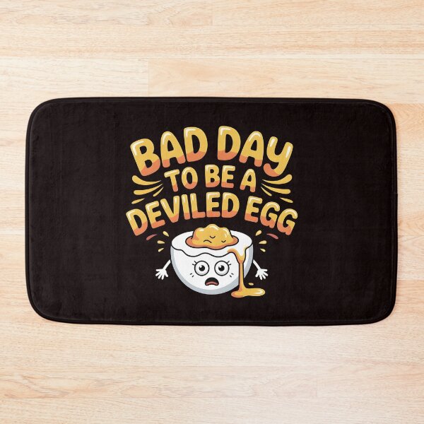 Item preview, Bad Day to Be a Deviled Egg – Funny Holiday Food Pun designed and sold by Redgiant87x.
