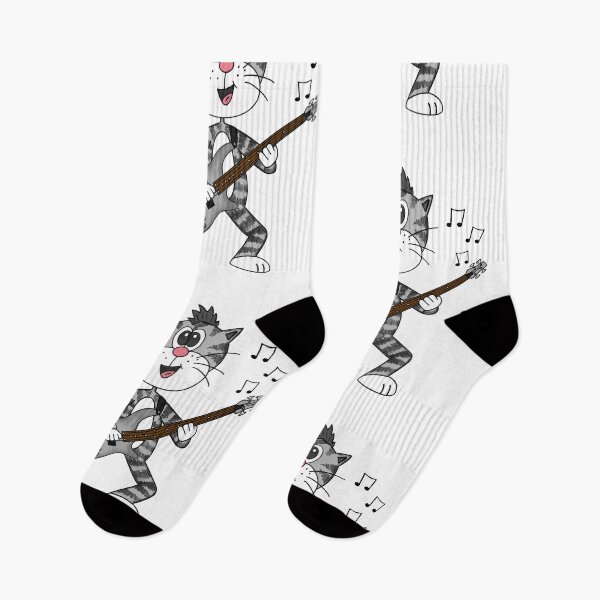 Item preview, Cat Playing Bass Guitar, Bassist Musician Music Teacher designed and sold by doodlerob.