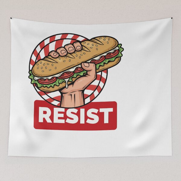 Item preview, Sandwich Guy Sandwich thrower| Bold Funny Resist designed and sold by wellie-chic.