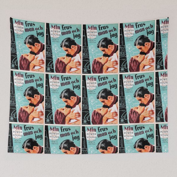 Item preview, Vintage Swedish Movie Poster | Mid-20th Century Art Deco Style | Min Frus Man Och Jag | Romantic & Dramatic Themes designed and sold by artofuniverse.