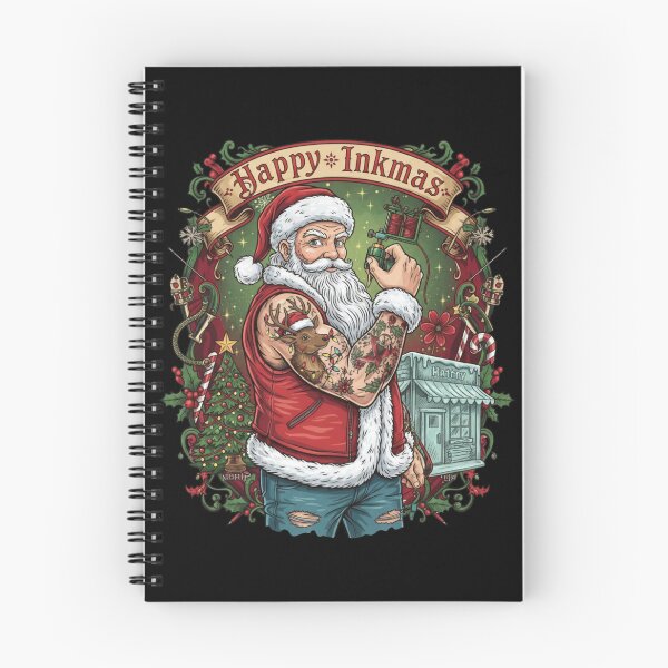 Item preview, Tattooed Santa Claus Christmas Tattoo Artist designed and sold by Lia Vina.