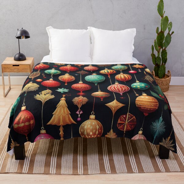 Item preview, Christmas decoration colorful on black designed and sold by Photopat.