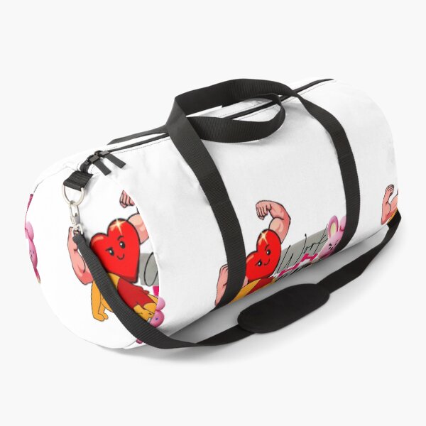 Item preview, Cute Workout Motivation Cartoon – Strong Heart, Bunny & Funny Fitness Art designed and sold by Pandastore14.