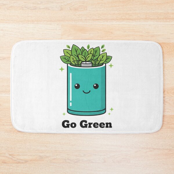 Item preview, Cute 'Go Green' Eco Battery Sticker designed and sold by Siamcatshop.