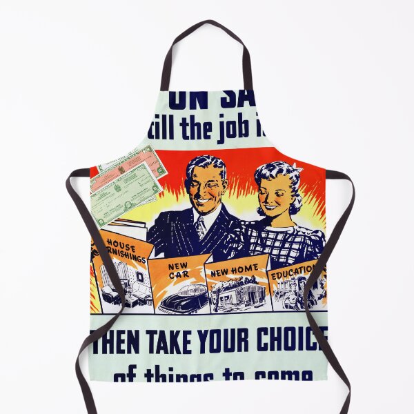 Item preview, Vintage WWII Propaganda Poster | Save with War Bonds & Victory Loans | 1940s Home Car Education Dreams | Retro Art Print designed and sold by artofuniverse.