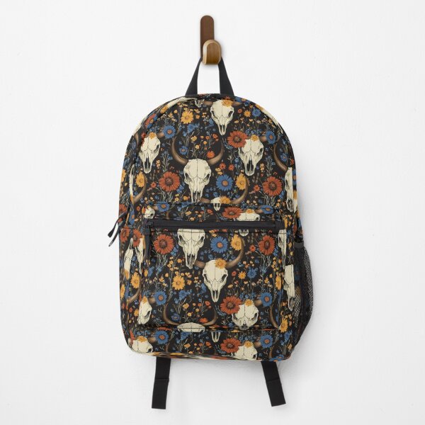 Item preview, Flowery Cow Skull – Rustic and Bohemian Pattern designed and sold by MidArtForge.