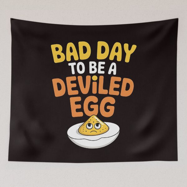 Item preview, Bad Day to Be a Deviled Egg – Funny Turkey Day Design designed and sold by Redgiant87x.