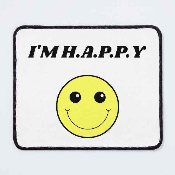 Item preview, Copy of I’M H.A.P.P.Y – Retro Smiley Face Positivity Design designed and sold by TalkTee Me.