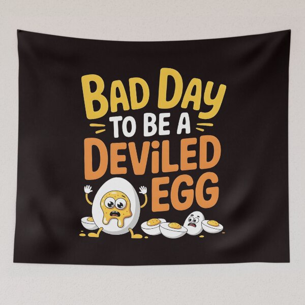 Item preview, Bad Day to Be a Deviled Egg – Holiday Feast Humor designed and sold by Redgiant87x.